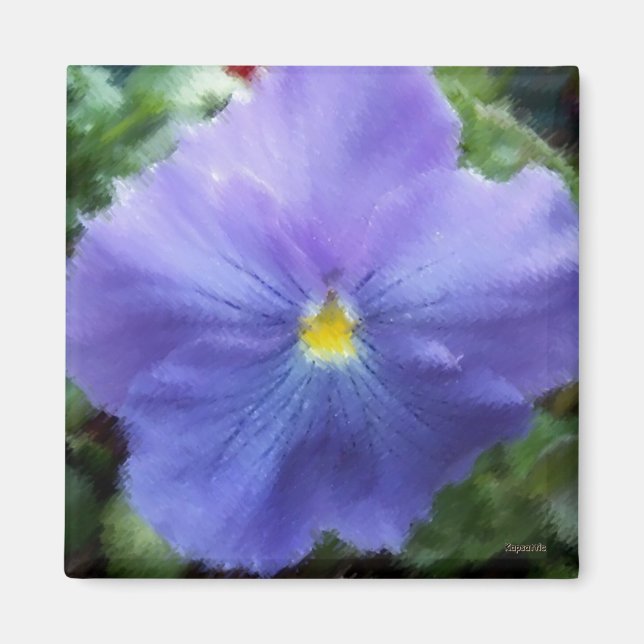 Lila Pansy Magnet (Framsidan)