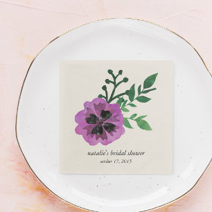 Lila Pansy Möhippa Napkins Pappersservett