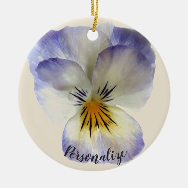 Lila Pansy Ornament (Framsidan)