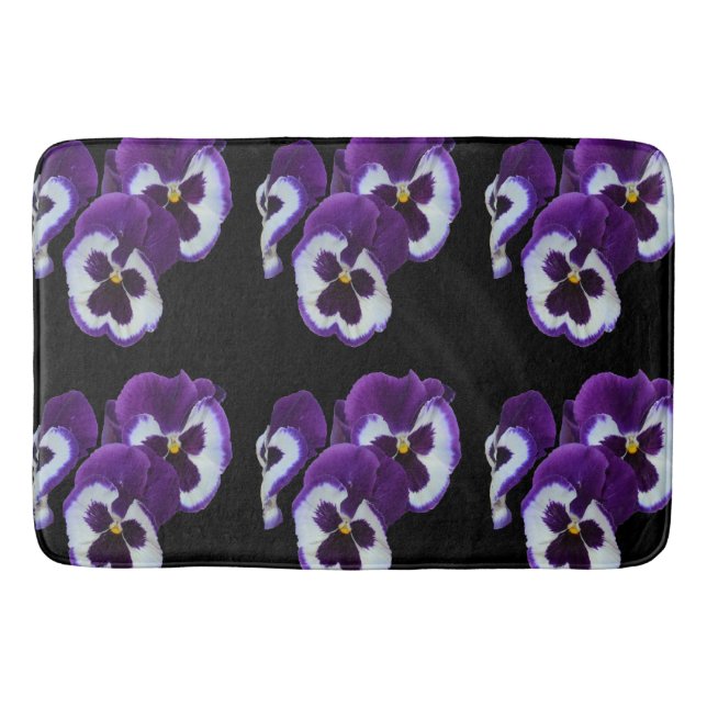 Lila Pansy Posy Badrumsmatta (Framsidan)