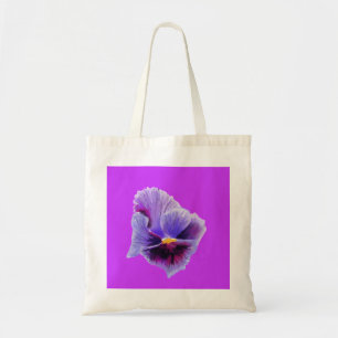 Lila Pansy tote Bag Tygkasse