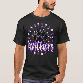 Lila Panthers Stjärna Skolanda Panther Stolthet T Shirt