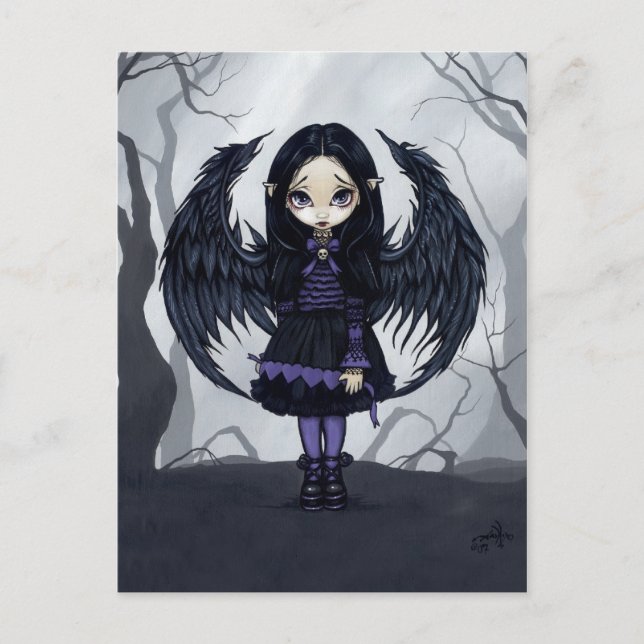 "Lila Papper Hearts" vykort (Framsida)