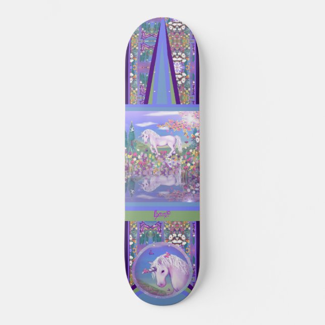Lila Paradise Skateboard (Framsida)