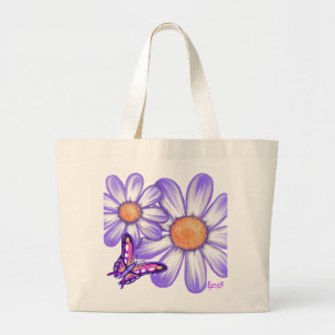 Lila Paradise Tote Bag Jumbo Tygkasse