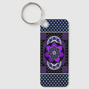 Lila Paraply & hearts .7 Keychain Nyckelring