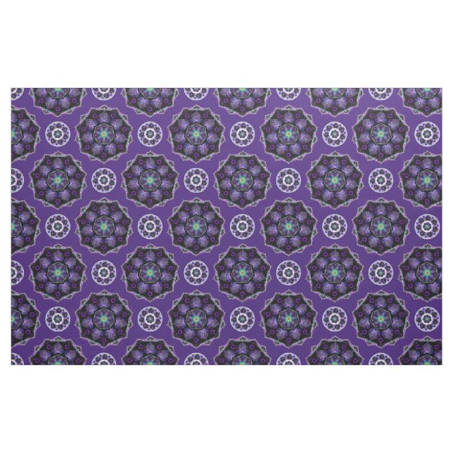 Lila paraply & hjärtan .7 tyg (Fat Quarter)