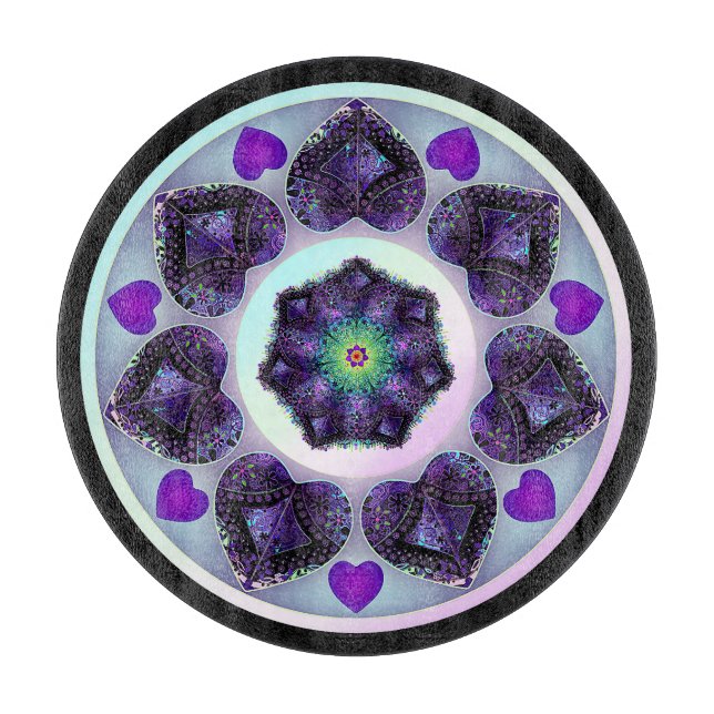 Lila paraply och hjärtan .7 (Framsidan)