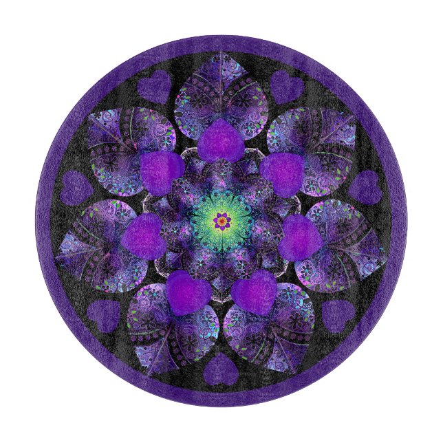 Lila paraply och hjärtan .7 (Framsidan)