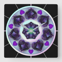 Lila paraply och hjärtan .7