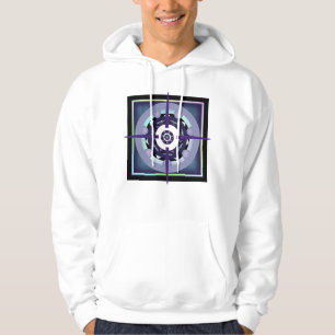 Lila paraply och hjärtan .7 hoodie