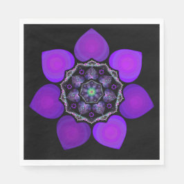 Lila paraply och hjärtan .7 pappersservett