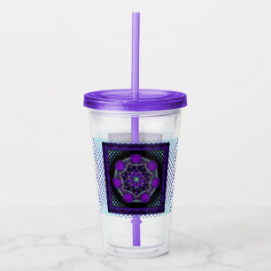 Lila paraply och hjärtan .7 take away mugg