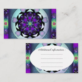 Lila paraply och hjärtan .7 tilläggskort