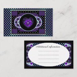 Lila paraply och hjärtan .7 tilläggskort