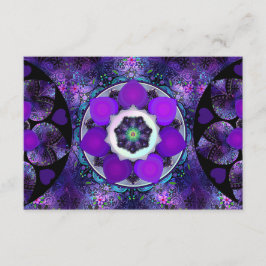 Lila paraply och hjärtan .7 tilläggskort