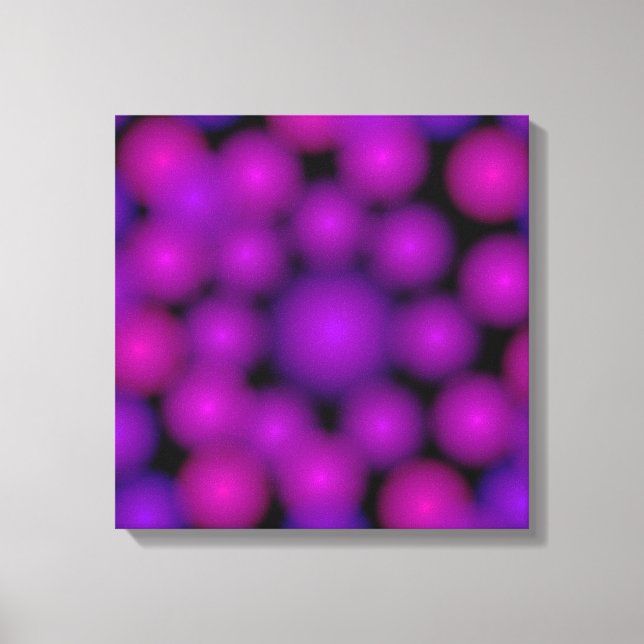 Lila pärlor från en avstånd canvastryck (Framsida)