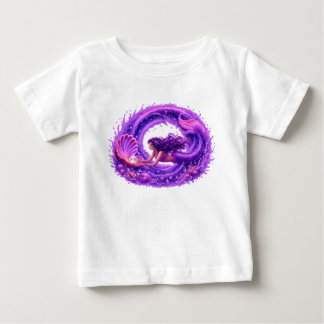 Lila Pärlsökande Siren Fantasi Våg Konst T Shirt