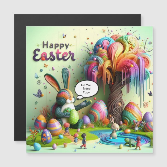 Lila Påsk Hippo (Fram/baksida)