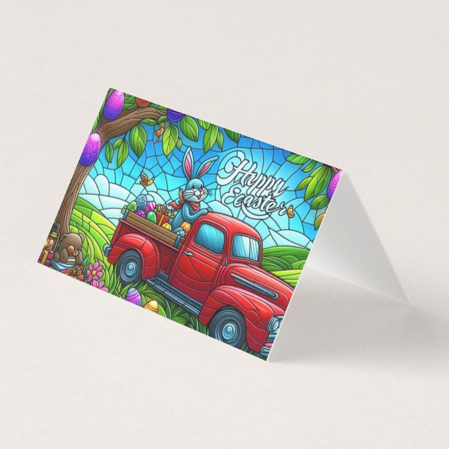 Lila Påsk Hippo Kort (Framsida)