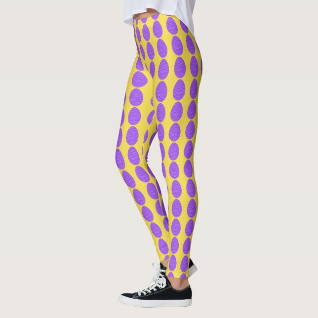 Lila Påskägg Leggings (Vänster)