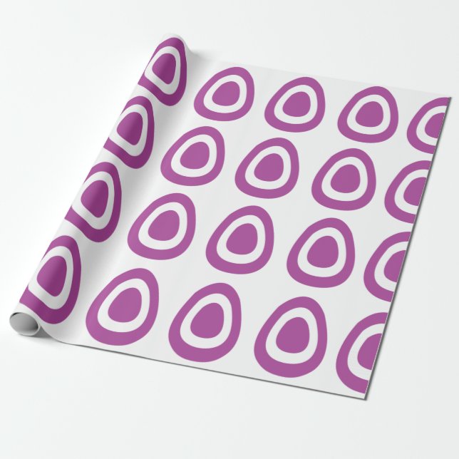 Lila påskägg presentpapper (Utrullad)