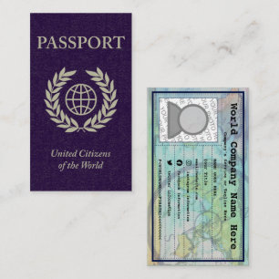 lila pass visitkort