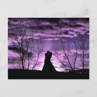 Lila-passerkort Vykort