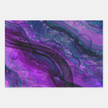 Lila Passion Alcohol Bläck Abstract Design