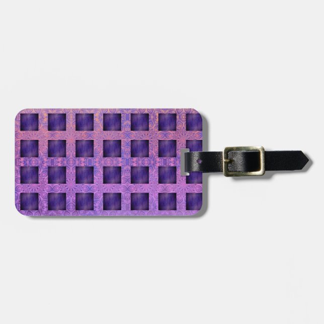 Lila Passion Boho Lattice Bagagebricka (Horisontell Framsida)