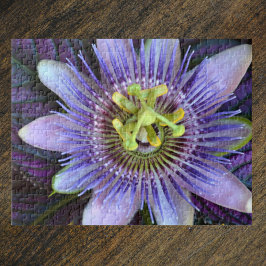 Lila Passion Flower Photographic Botanical Pussel