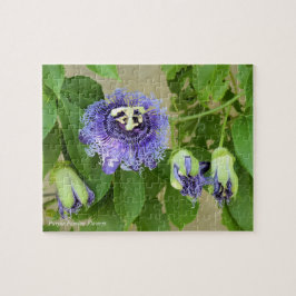 Lila Passion Flowers Jigszle Puzzle Game Pussel
