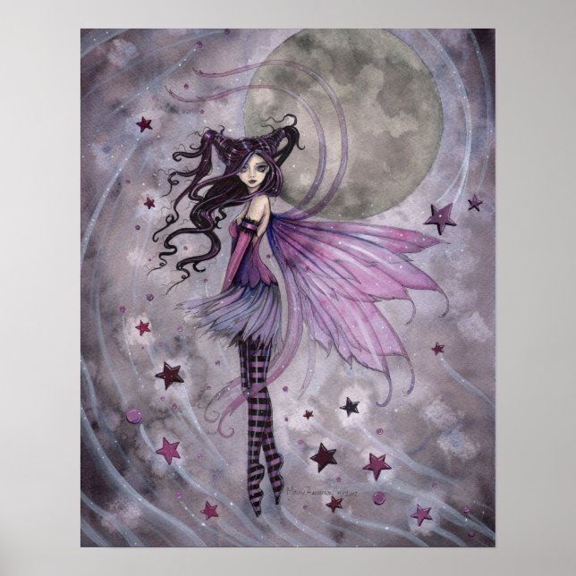 Lila Passion Gothic Fairy Faery Affisch (Framsidan)
