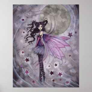 Lila Passion Gothic Fairy Fe Poster
