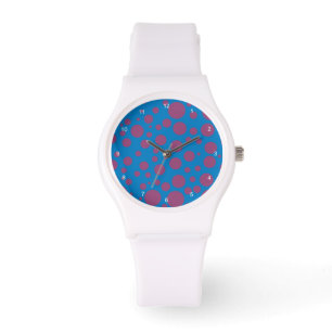 lila passion känsla blått måne art yrsel punkter armbandsur