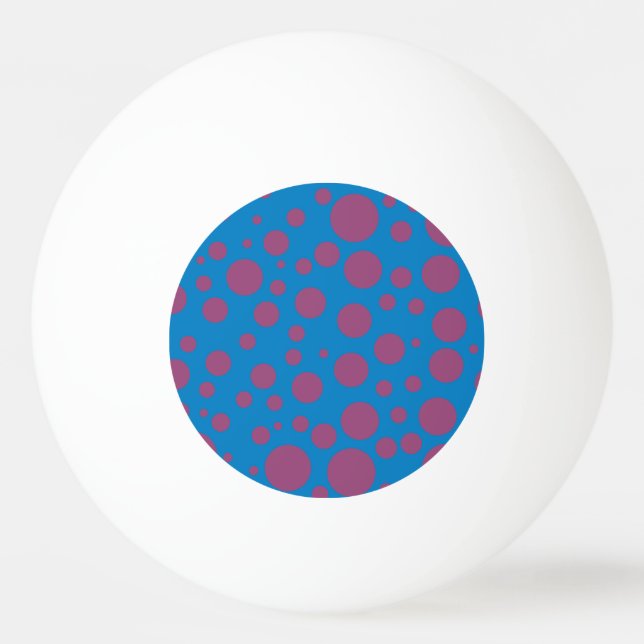 lila passion känsla blått måne art yrsel punkter pingisboll (Framsidan)