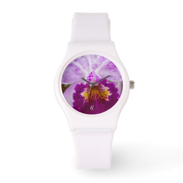 Lila Passion Orchid Armbandsur (Framsida)