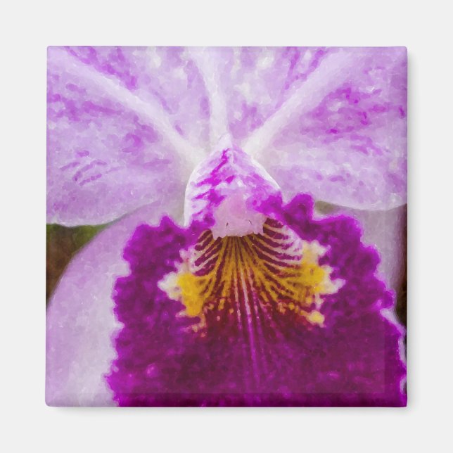 Lila Passion Orchid Magnet (Framsidan)