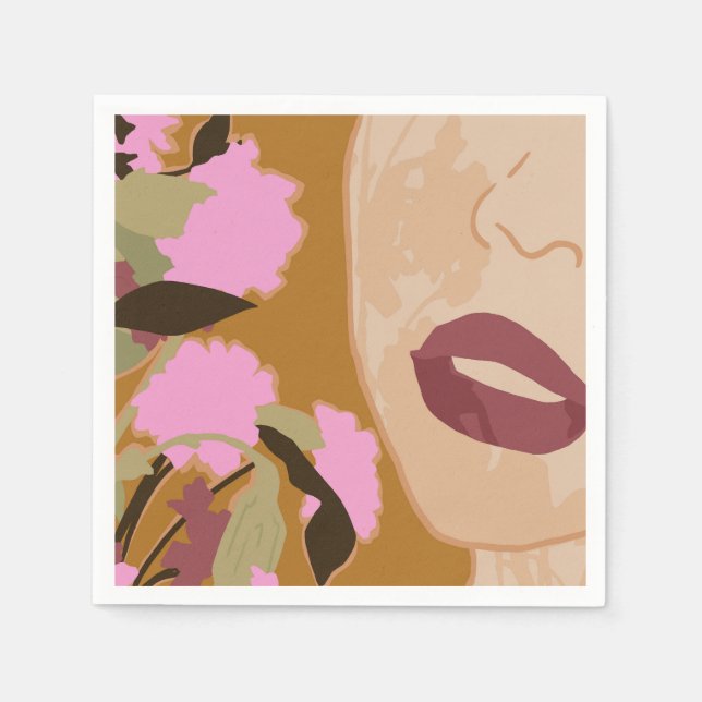 Lila Passion Pappersservett (Framsidan)