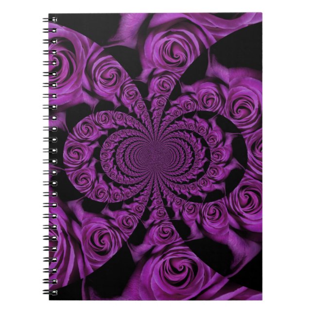 Lila Passion: Royalet Romantik Ro Anteckningsbok Med Spiral (Framsidan)