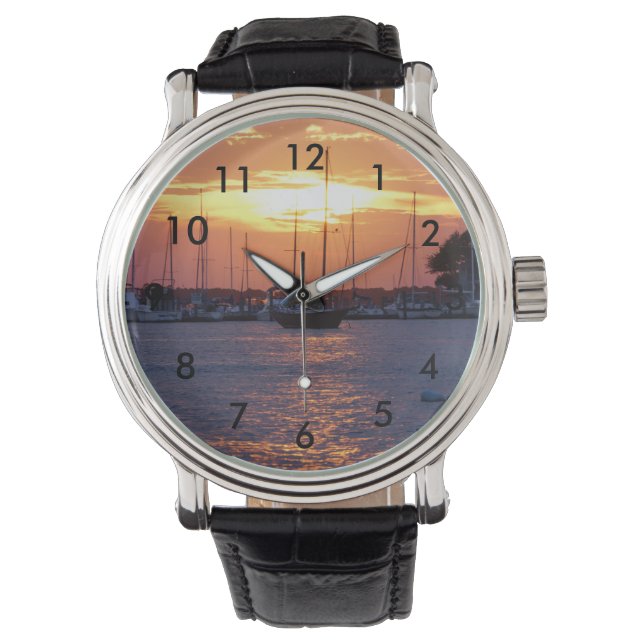 Lila Passion Sunset Armbandsur (Framsida)