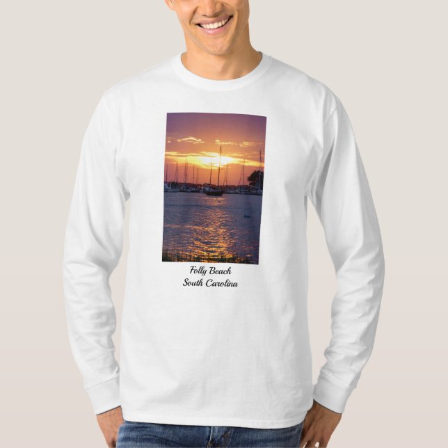Lila Passion Sunset T Shirt (Framsida)