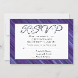 Lila Passion | Violet Lavender Plum Brushstroke OSA Kort