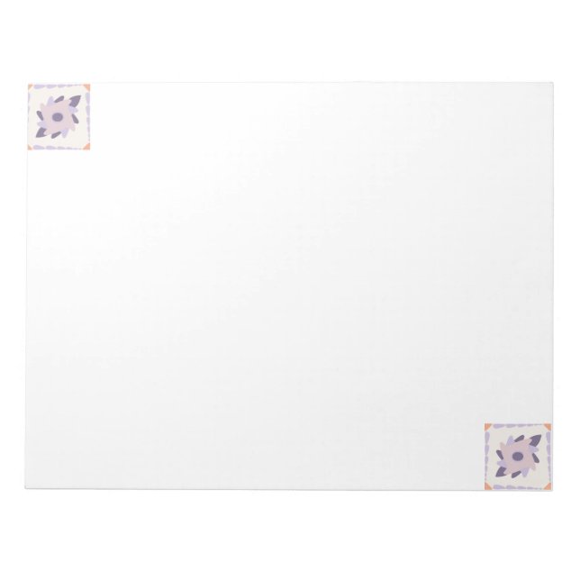 Lila pastel Decorativ färgplattor Anteckningsblock (Framsida)