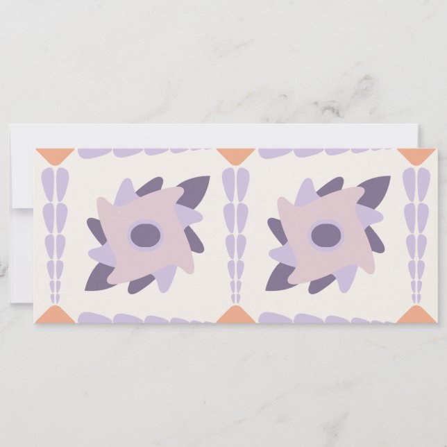 Lila pastel Decorativ färgplattor Spara Datumet (Framsida)