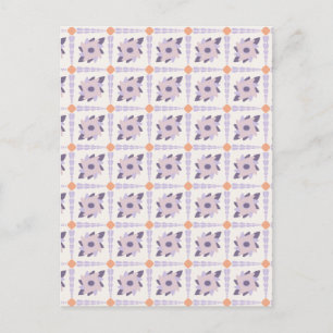 Lila pastel Decorativ färgplattor Vykort