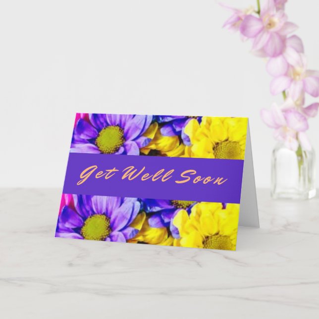 Lila Pastel Flowers kommer bra Kort (Orkide)