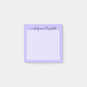 Lila Pastel Minimal Lavender  Post-it Block