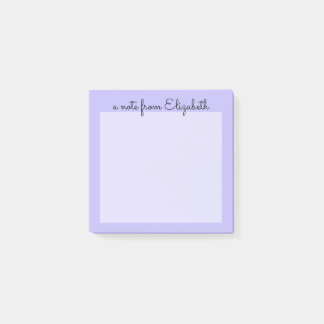 Lila Pastel Minimal Lavender Post-it Block