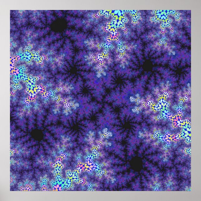 Lila Pastel Speckle Poster (Framsidan)